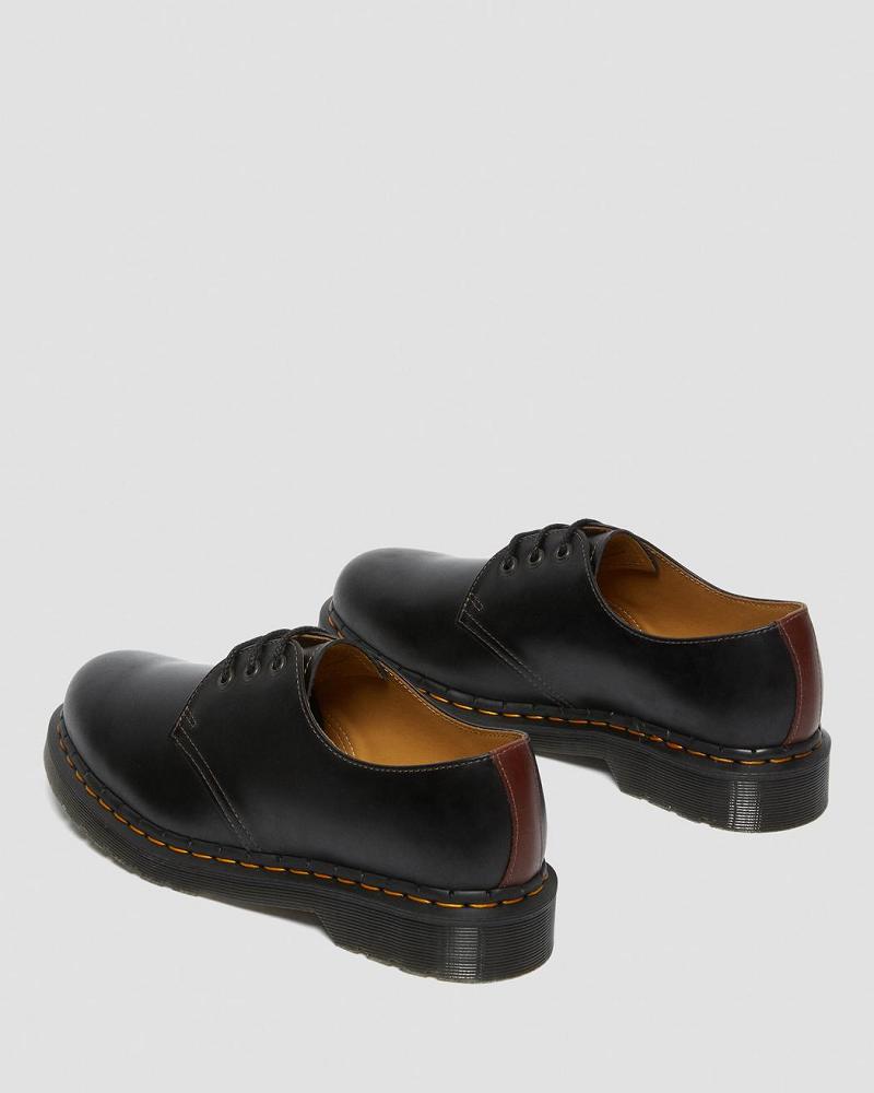 Dr Martens 1461 Men's Abruzzo Leren Oxford Schoenen Heren Zwart Bruin | NL 217RVD